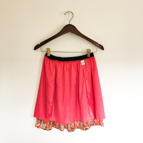 Boho pink mini-skirt - Picture 4 of 5